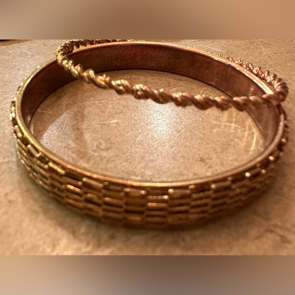 Gold bangles
